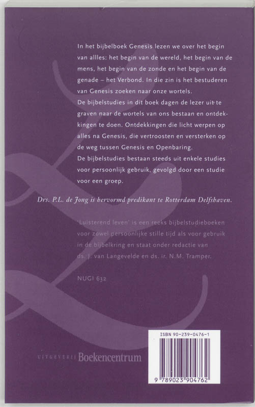 Achterkant van Genesis