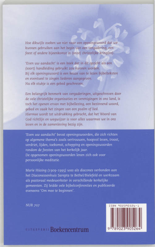 Achterkant van Vergaderopeningen
