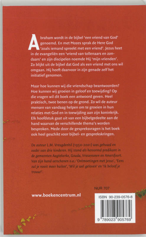 Achterkant van Vriendschap met God