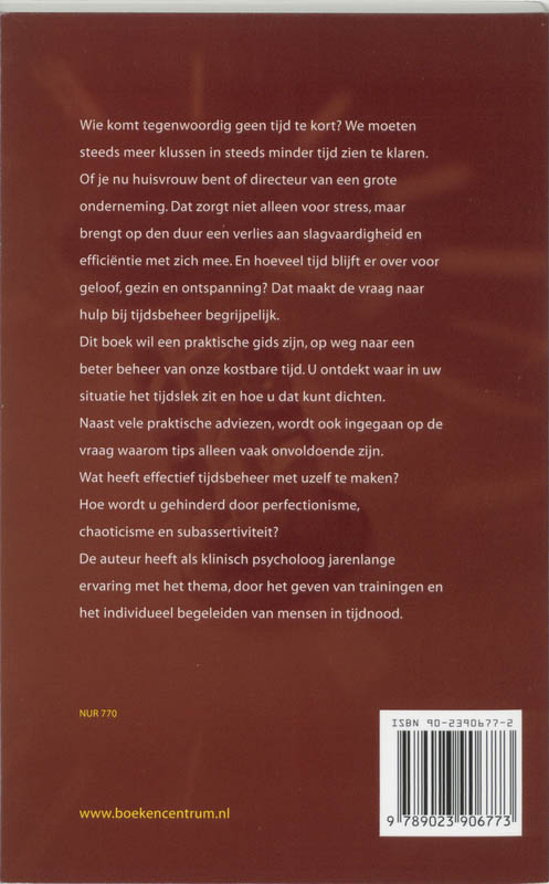 Achterkant van Tijd maken