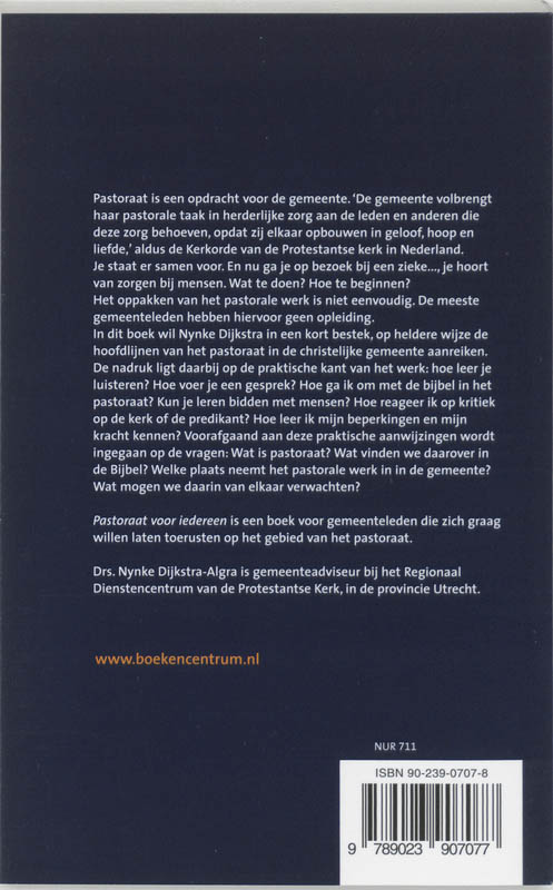 Achterkant van Pastoraat voor iedereen