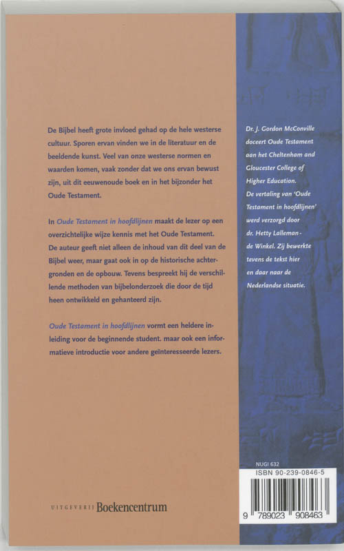 Achterkant van Oude Testament in hoofdlijnen