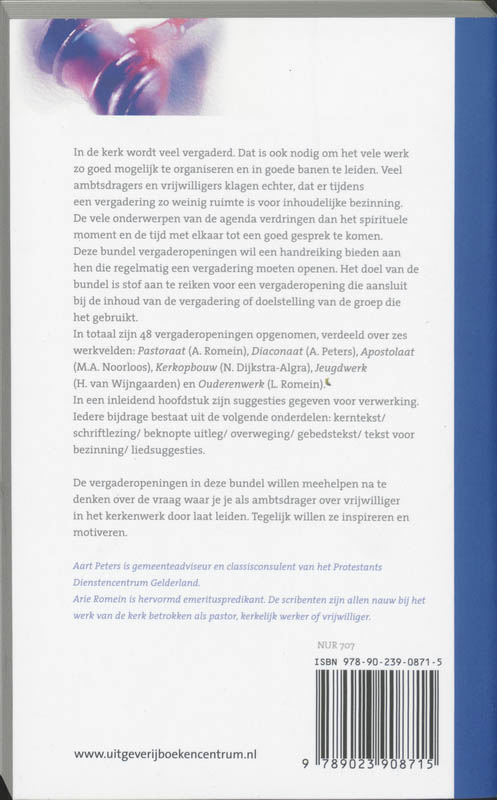 Achterkant van Er voor staan
