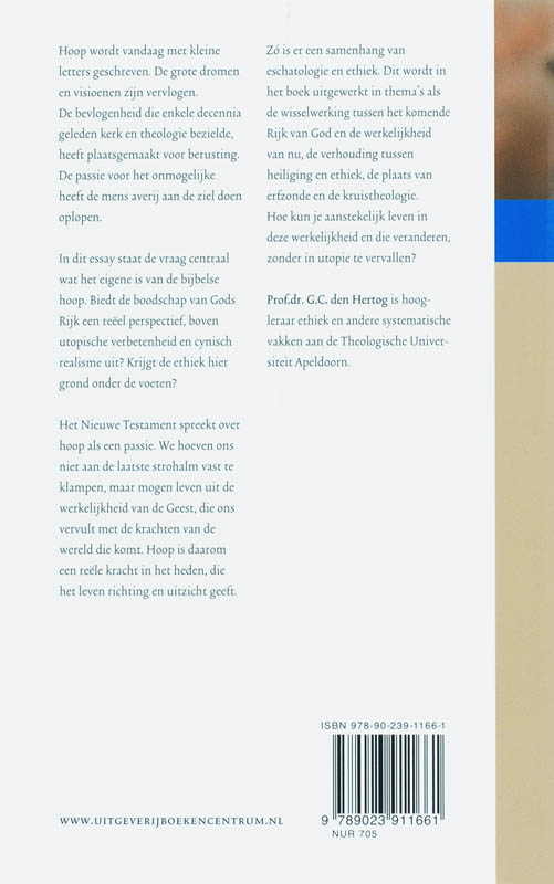 Achterkant van De passie van de hoop
