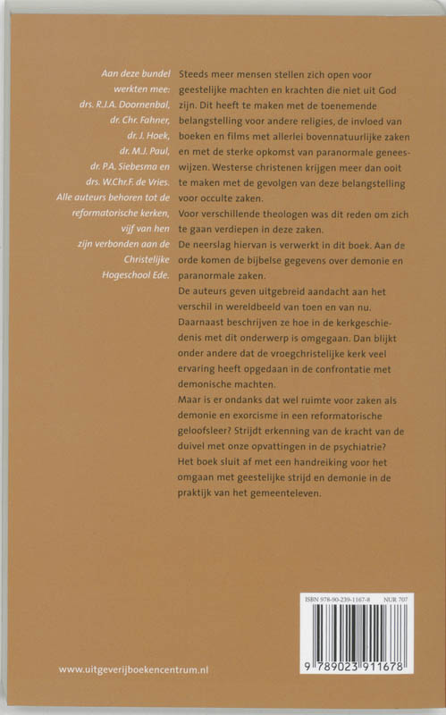 Achterkant van Geestelijke strijd