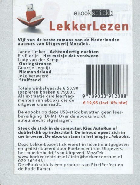 Achterkant van LekkerLezenStick