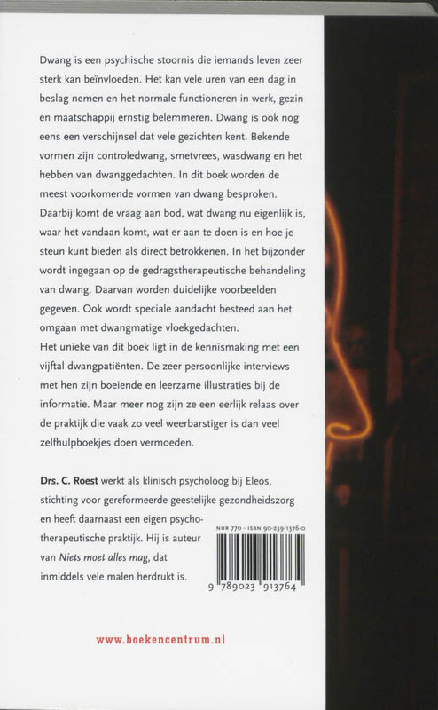 Achterkant van Wat dwang met je doet
