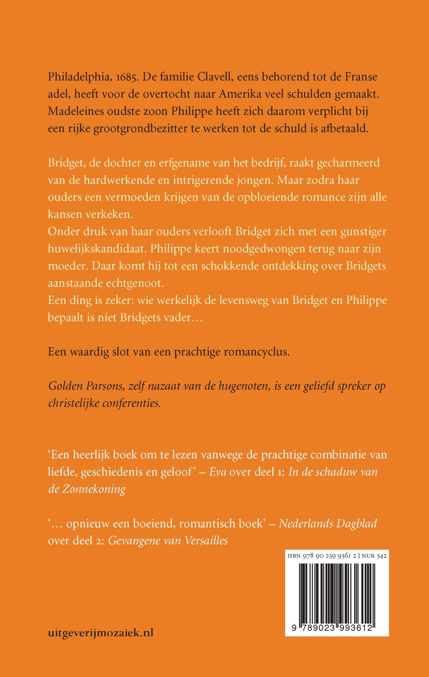 Achterkant van Beloften van vrijheid