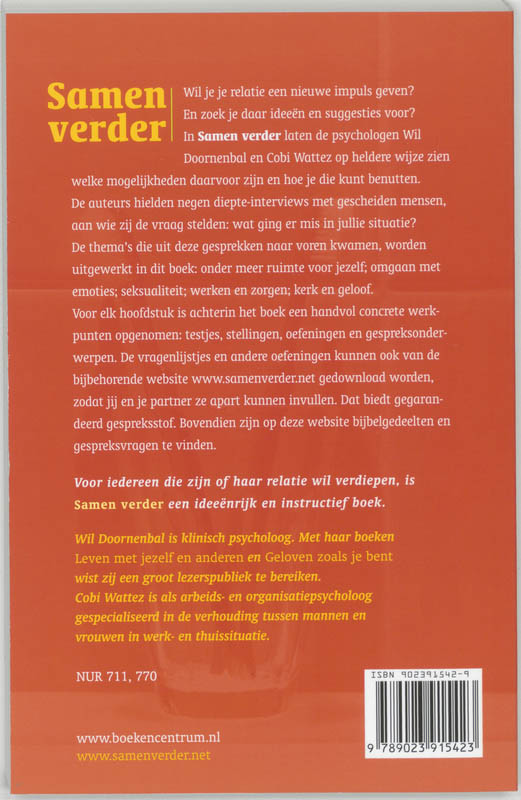 Achterkant van Samen verder
