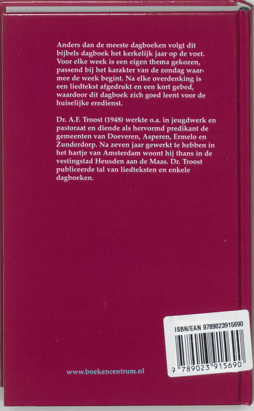 Achterkant van Hier is mijn hand