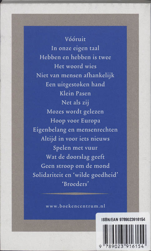 Achterkant van Mensen van de weg