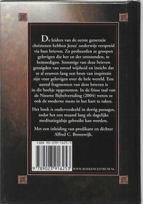 Achterkant van Wijze woorden van de Apostelen