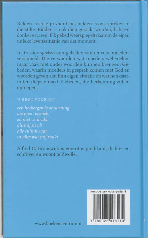 Achterkant van In stilte spreken