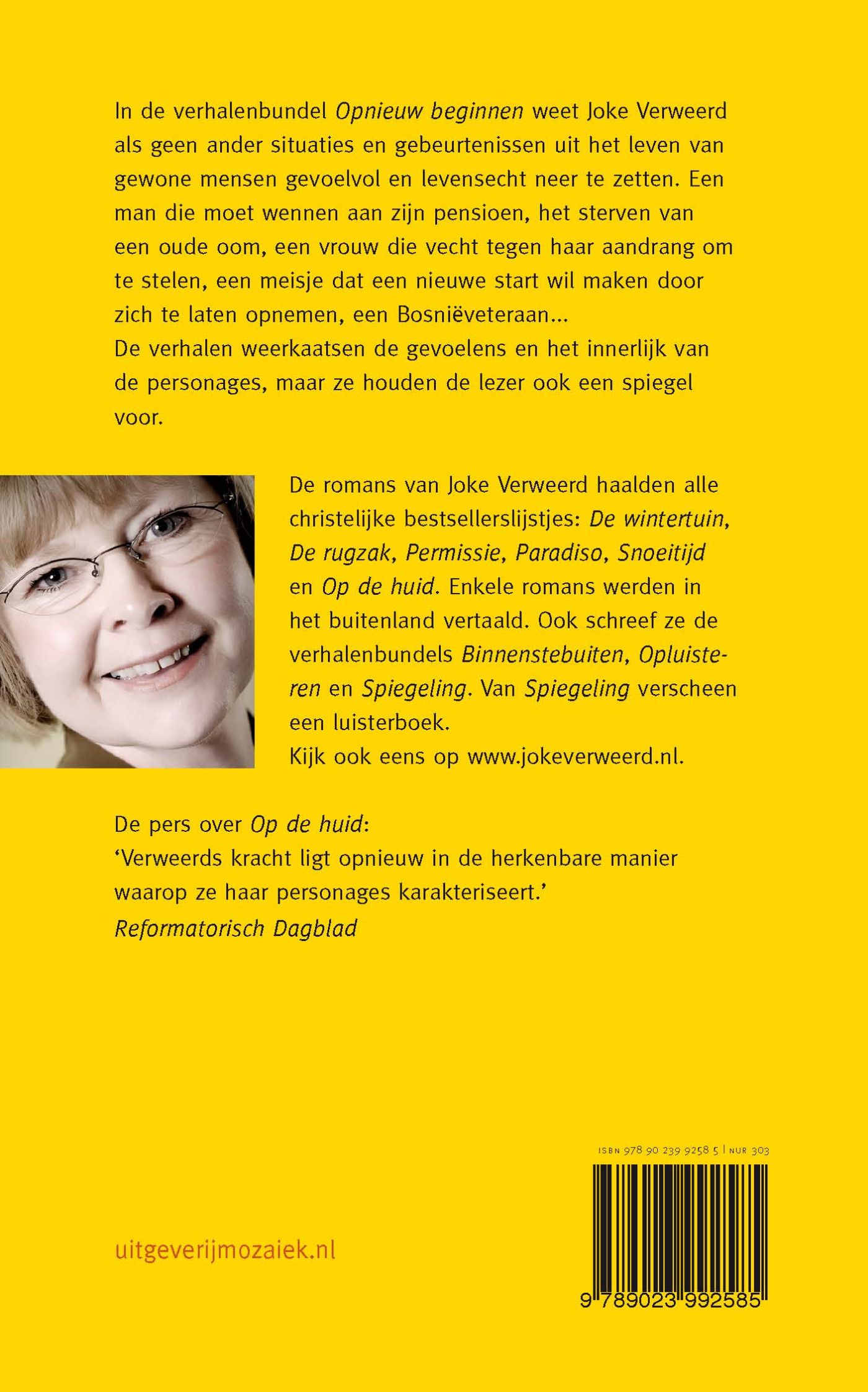 Achterkant van Opnieuw beginnen