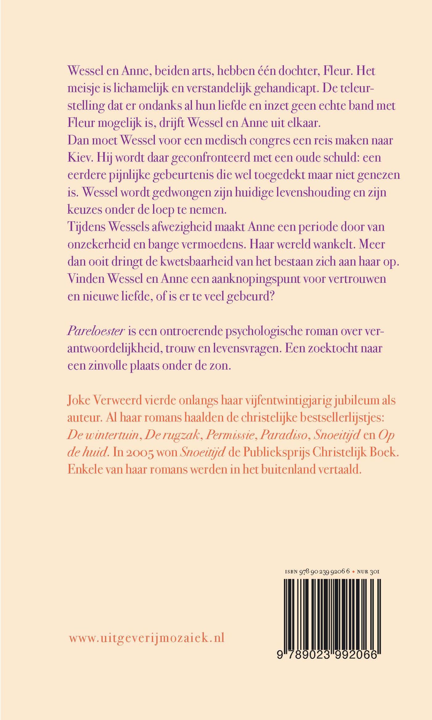 Achterkant van Pareloester