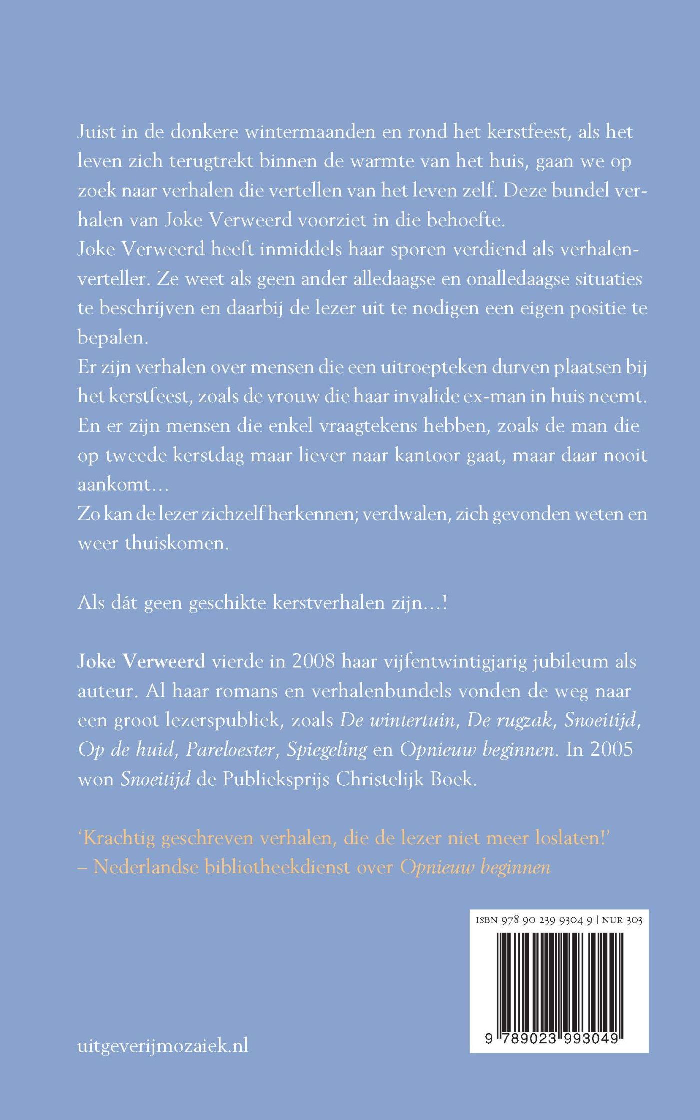 Achterkant van Verdwalen en thuiskomen
