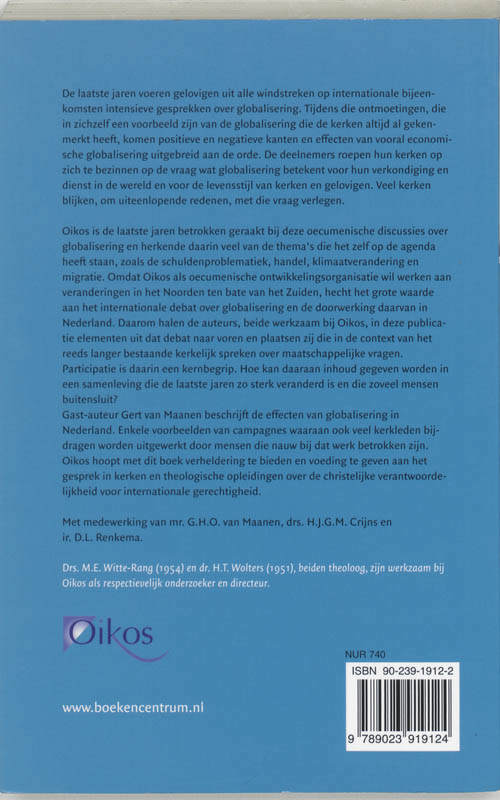 Achterkant van Uitsluitend participatie