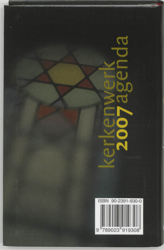 Achterkant van Kerkenwerkagenda 2007