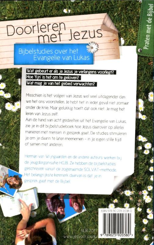 Achterkant van Doorlezen met Jezus