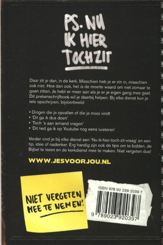 Achterkant van PS Nu ik hier toch zit