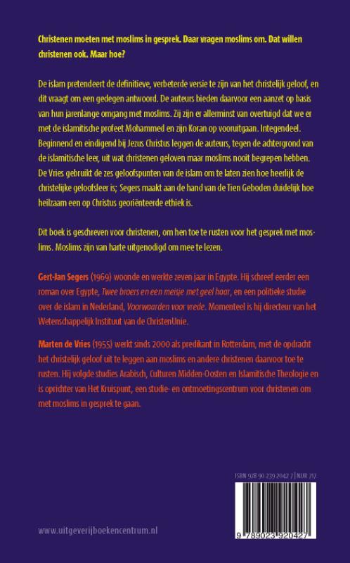 Achterkant van Wat christenen geloven & moslims niet begrijpen