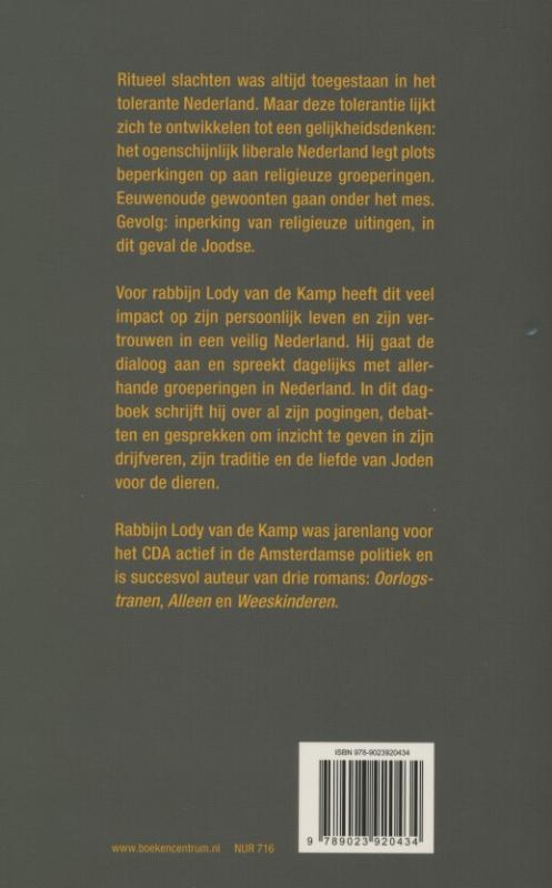 Achterkant van Dagboek van een verdoofd rabbijn