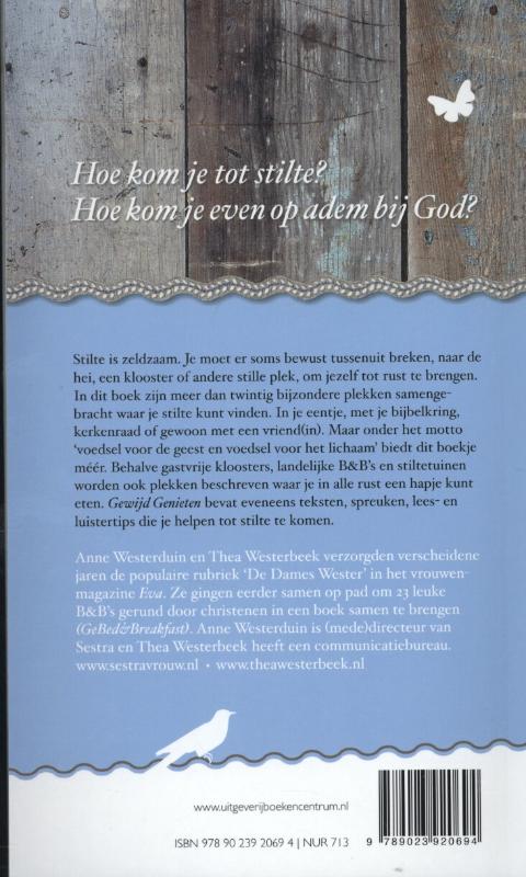 Achterkant van Gewijd genieten