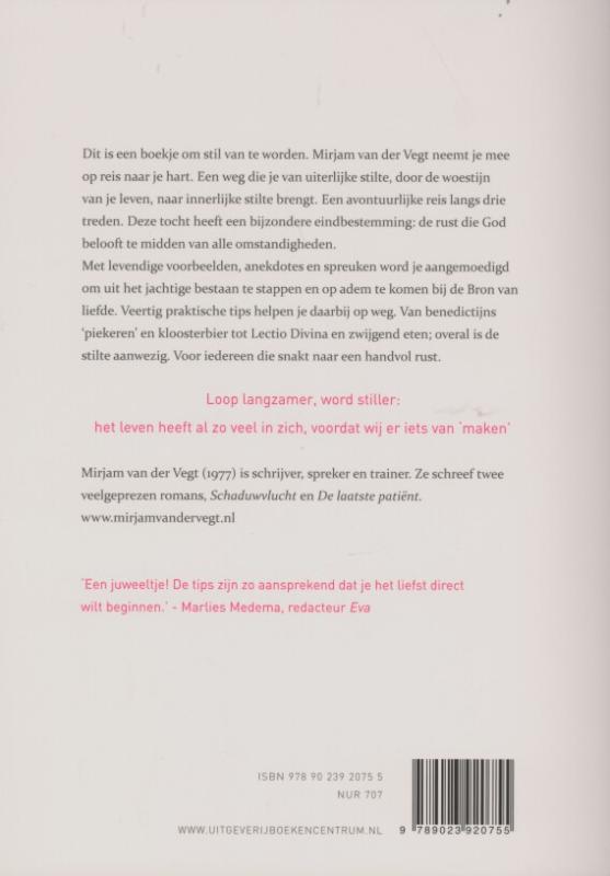 Achterkant van Koester je hart