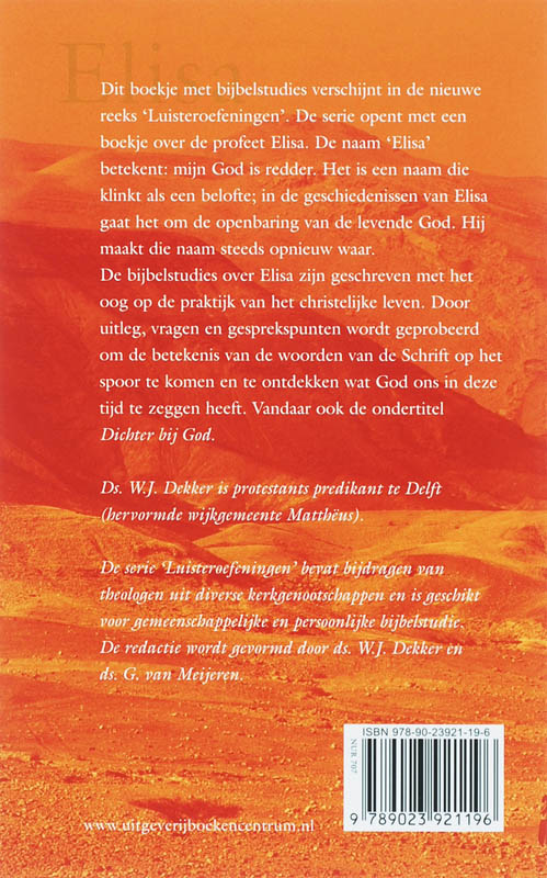 Achterkant van Luisteren naar Elisa