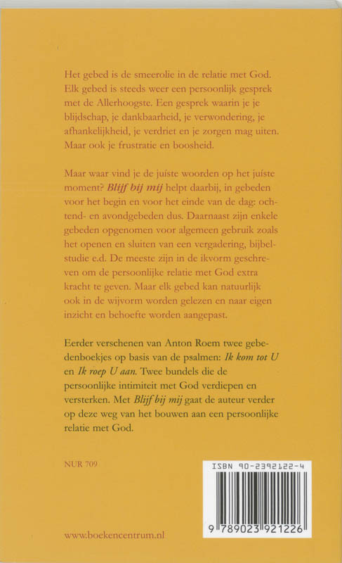 Achterkant van Blijf bij mij