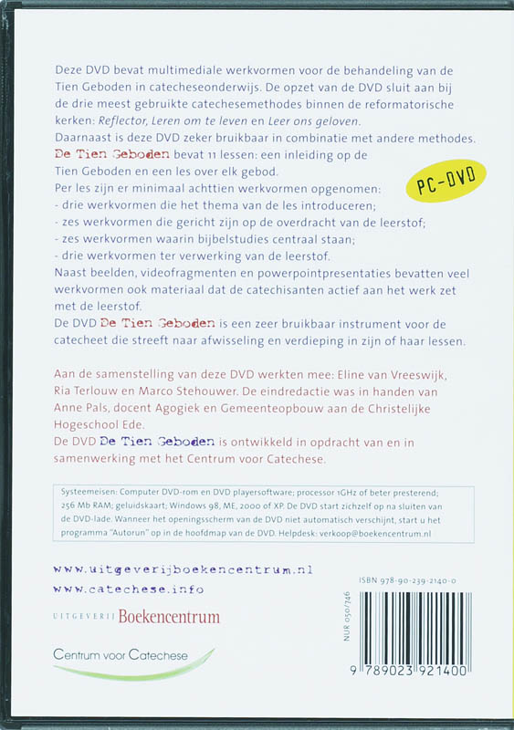 Achterkant van De Tien Geboden