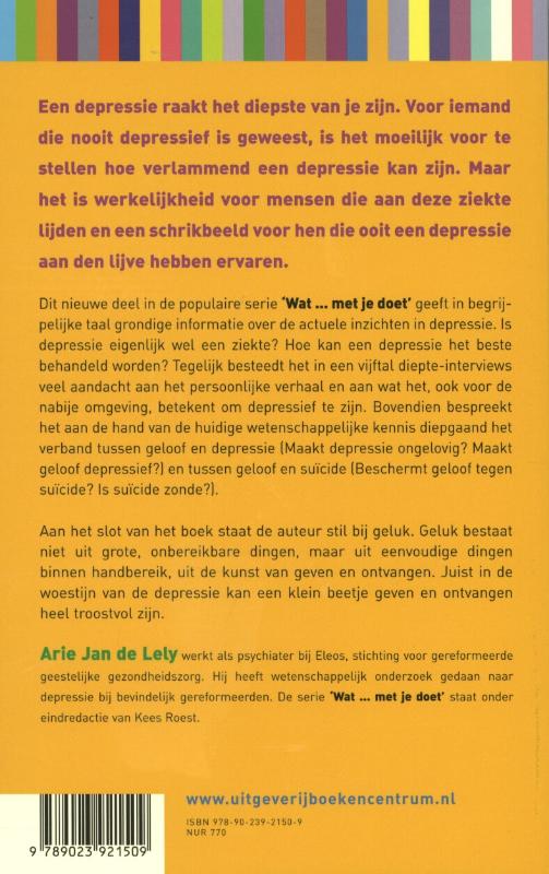 Achterkant van Wat depressie met je doet