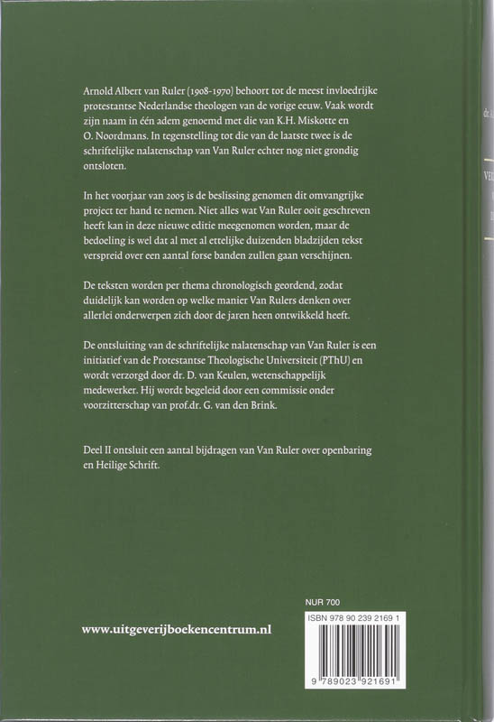 Achterkant van Deel 2: openbaring en heilige schrift