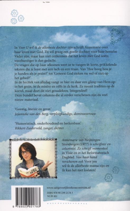 Achterkant van Voor U wil ik de allerbeste dochter zijn