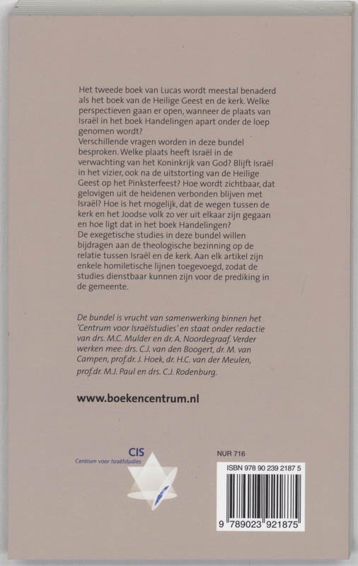 Achterkant van Hoop voor Israel