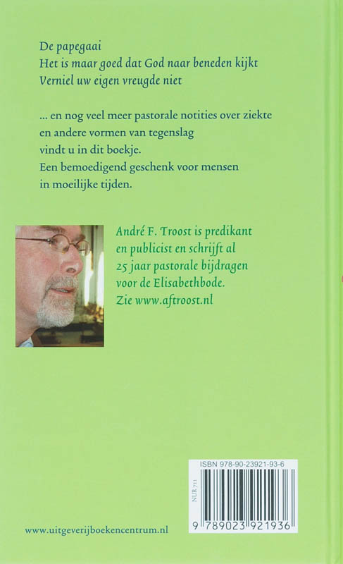 Achterkant van Sterk in tegenwind