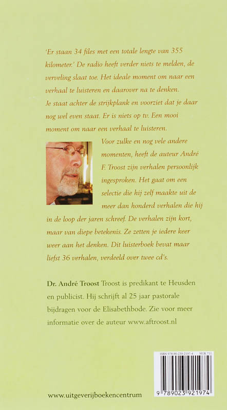 Achterkant van Om stil te worden