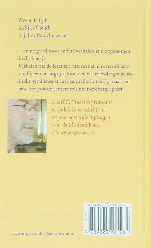Achterkant van Sta even stil