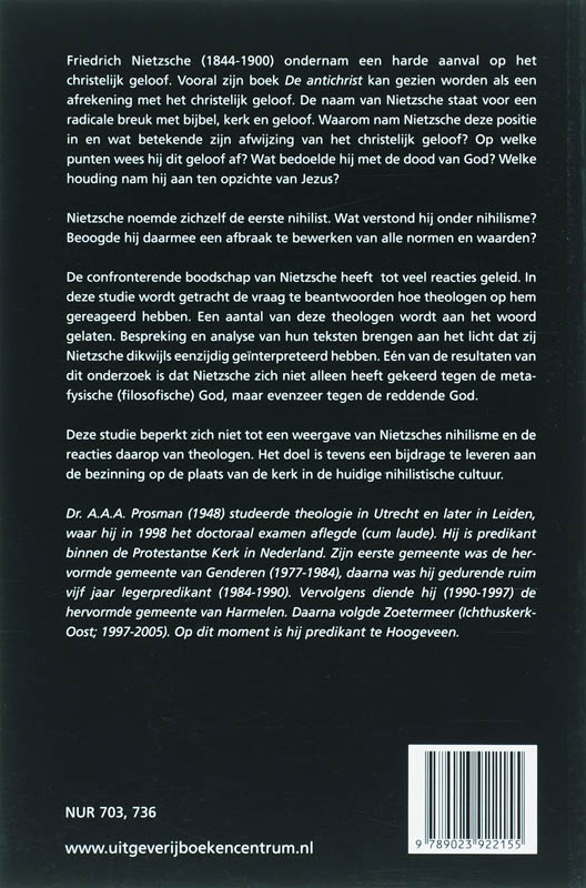 Achterkant van Geloven na Nietzsche
