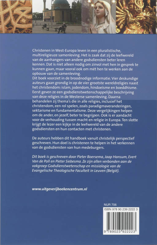 Achterkant van Christenen verkennen andere godsdiensten in West-Europa
