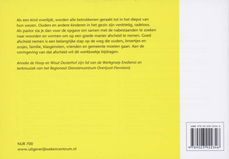 Achterkant van Als een kind gestorven is