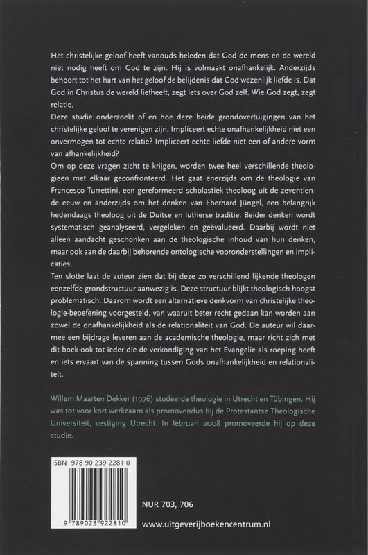 Achterkant van De relationaliteit van God