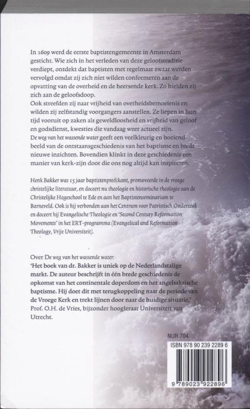 Achterkant van De weg van het wassende water