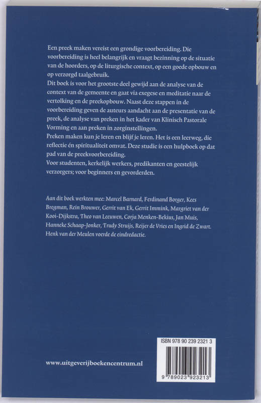 Achterkant van Als een leerling leren preken