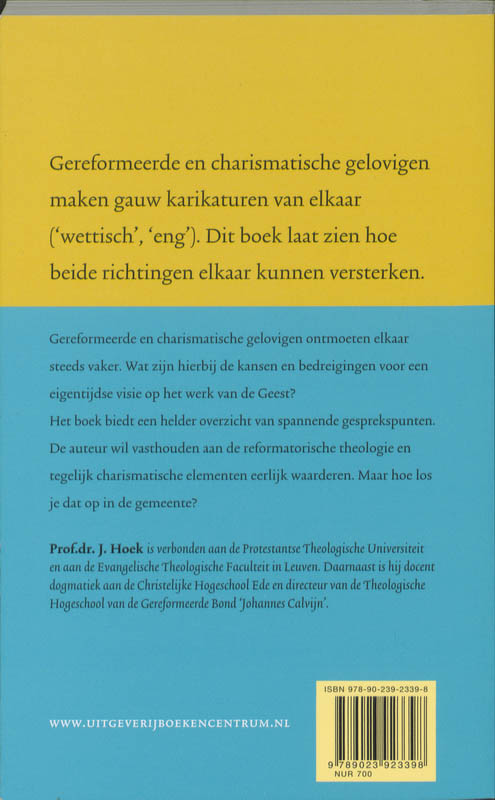 Achterkant van De Geest, het kruis en de gaven