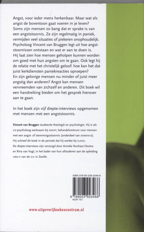 Achterkant van Wat angst met je doet