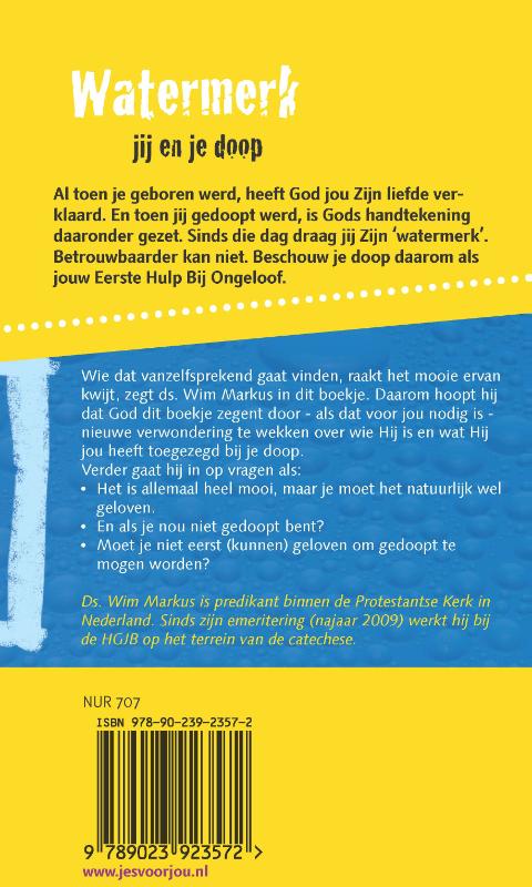 Achterkant van Watermerk
