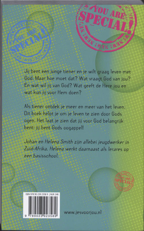 Achterkant van Jij bent Gods oogappel