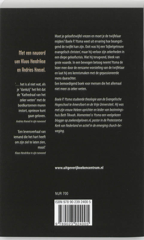 Achterkant van Van de kaart
