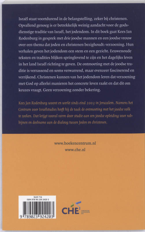Achterkant van Geen verzoening zonder bekering